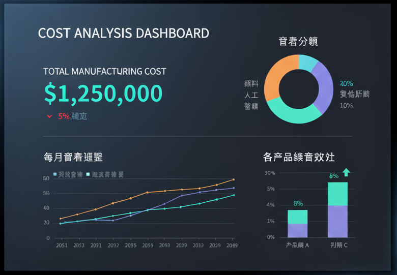 成本分析儀表板